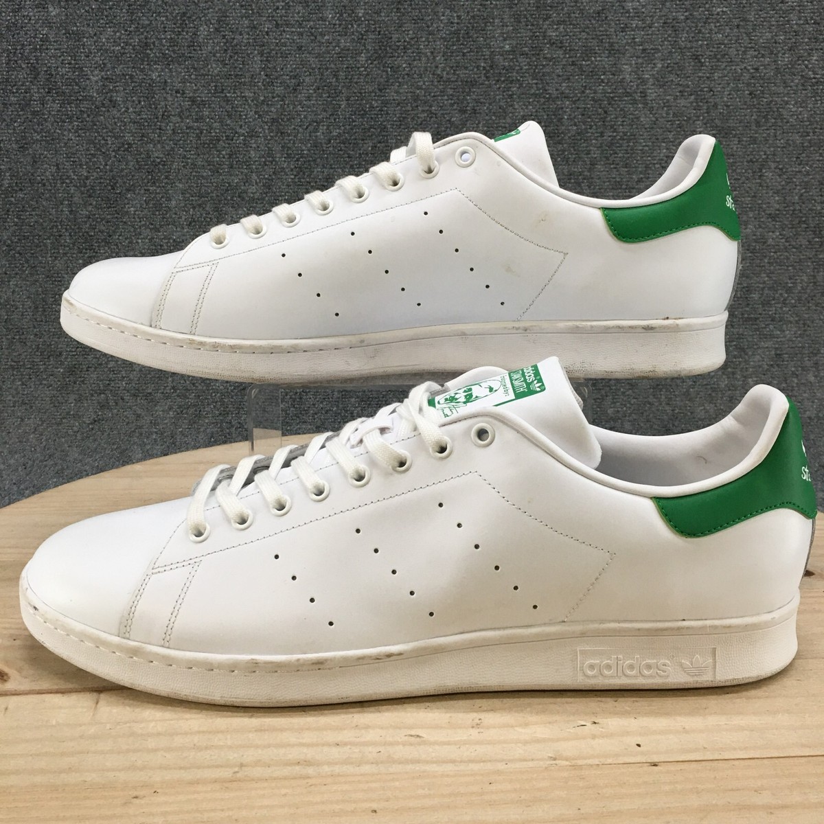 Adidas Shoes Mens 19 Stan Smith Sneakers White Leather Lace Up