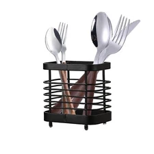 Utensil Holder Kitchen Countertop Organizer Cutlery Drainer Sink Caddy Storage D