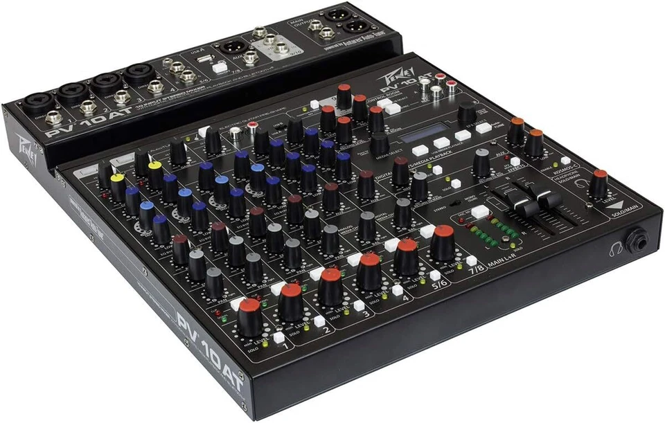 Peavey PV 10 AT 10 Channel Compact Mixing Mixer Console with Bluetooth Auto-Tune - Image 3 of 4