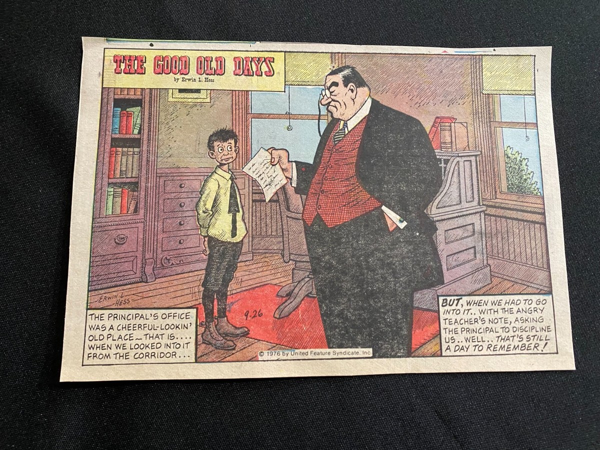 TH01 THE GOOD OLD DAYS Lot of 41 Sunday Tabloid Half Page Comic