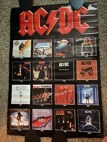 AC/DC 2003 Poster ALBUM COVERS discography 24X36 back in black high ...