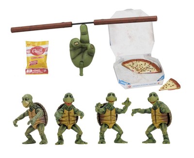 NECA Teenage Mutant Ninja Turtles 4-Pack 1/4 Baby Turtles 10CM 1A
