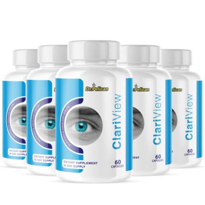 ClariView- Eye Support- 5 Bottles- 300 Capsules