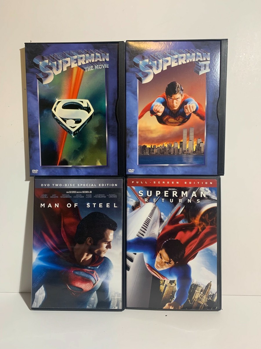 pack of Superman movies: Superman the Movie and Superman Man of Steel  and