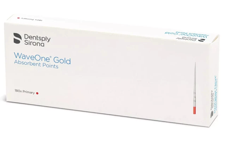 Dentsply Sirona WaveOne Gold Absorbent Paper Points 180/Box All Sizes