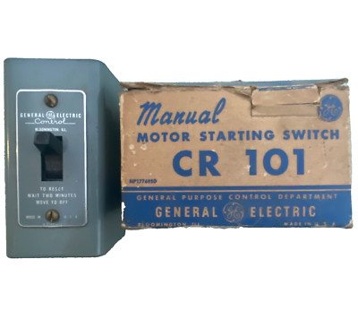 GE General Electric CR101Y1 Toggle Switch Manual Motor Starter 1HP 115/230V NEW