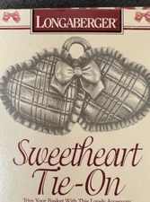 Longaberger 1997 Sweetheart Sweet Treats Basket Tie-On 