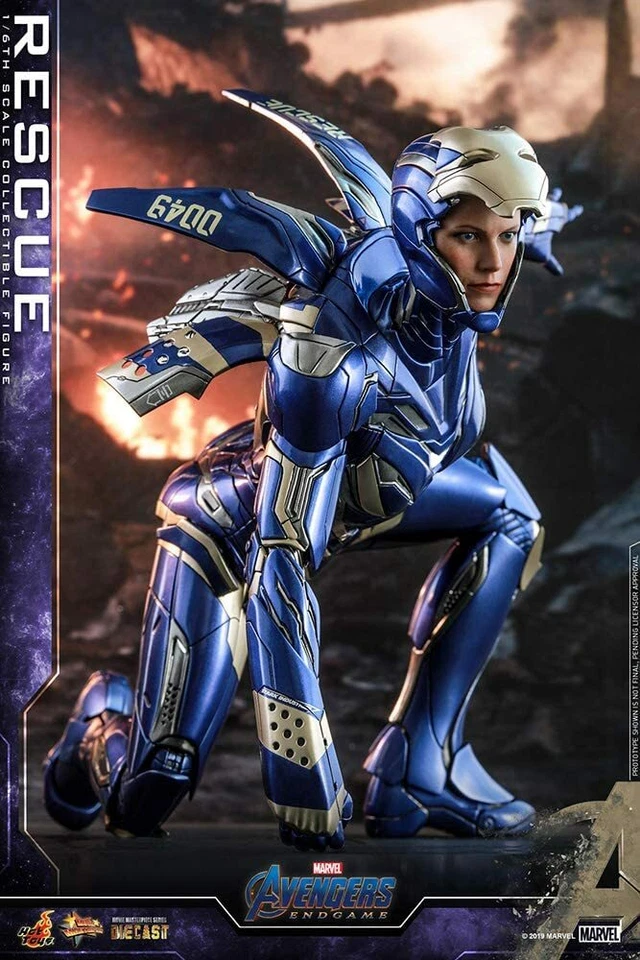 Hot Toys 1/6 Movie Masterpiece DIECAST AVENGERS ENDGAME Mark XLIX RESCUE New - Image 3 of 4