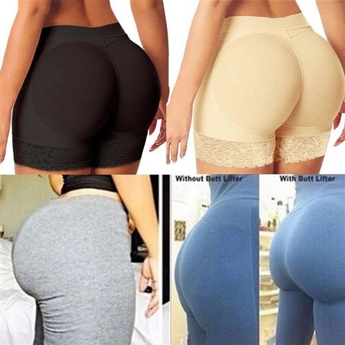 Frauen Body Shaper Po-Lifter Abnehmen Bauch Kontrolle Spitze Gepolstert Höschen - Bild 4 von 9
