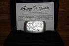 2025 3 oz. Engelhard .999+ Silver Bar W/ Assay Thick Cast poured In Clam Shell