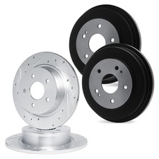 For Volkswagen Transporter 75-78 Brake Rotor Set Eline Series Drilled Slotted For Volkswagen Transporter 75-78 Brake Rotor Set Eline Series Drilled Slotted