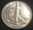 LOT # B314    1945-P  WALKING LIBERTY HALF DOLLAR