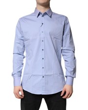Preloved dolce & gabbana Long Sleeve Dress Shirt Men Light Blue