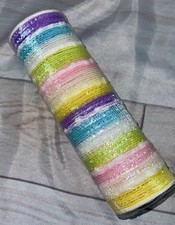 10 inch x 10 Yds Mesh Ribbon Pastel Colors with Sparkle Tinsel New