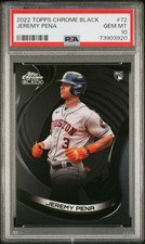 2022 Topps Chrome Black Jeremy Pena #72 PSA 10