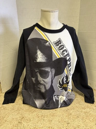 Hank Williams Jr Long Sleeve Tour Shirt Sweater Boce Vintage vintage concert t-shirt, vintage, size XXL, single stitch, B+ condition