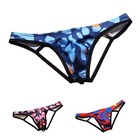 Comfortable Men's Low Waist Print Underpants Breathable Thong G String