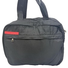 Borsa tote PRADA nylon nero autentica donna sport moda condizioni AB