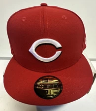Cincinnati Reds MLB Authentic New Era 59 Fifty 7 1/4 Fitted Hat, New