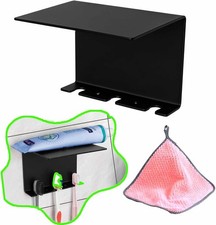 1 Self-Adhesive Multifunctional Toothbrush Holder with Shelf Used in Shower,