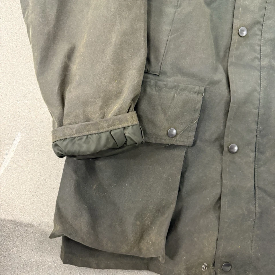 Vintage Men’s Waxed Canvas Field Chore Hunting Barn Coat Size Small - Image 2 of 4