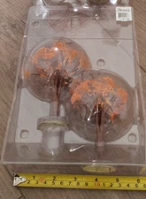 Pumpkin Hollow Lemax Village Autumn Rust Trees Set 2 Fall Trees 4"