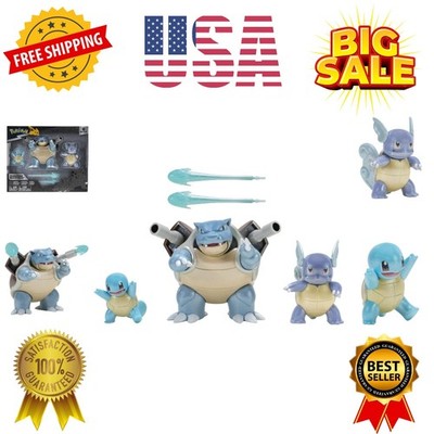 Select Evolution 3 Pack - Features 2-Inch Squirtle, 3-Inch Wartortle & 4.5-In...