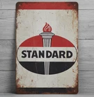 Standard Gasoline 8 x 12 Vintage Novelty Metal Sign Made In USA