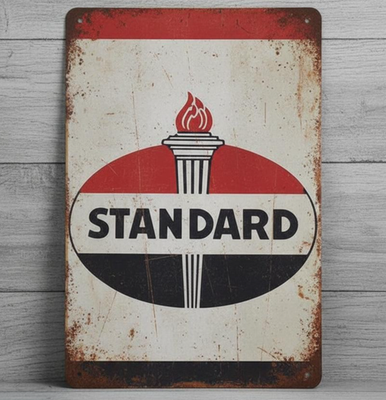 #ad #ad Standard Gasoline 8 x 12 Vintage Novelty Metal Sign Made In USA $14.49