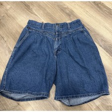 Chic Womens Denim High Waisted Vintage Mom Shorts Size 16 -100 Cotton