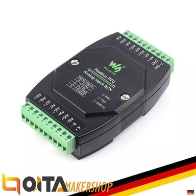 WaveShare Industrial Modbus RTU Analogeingang 8CH (B), RS485, 12-Bit, 0 10 V