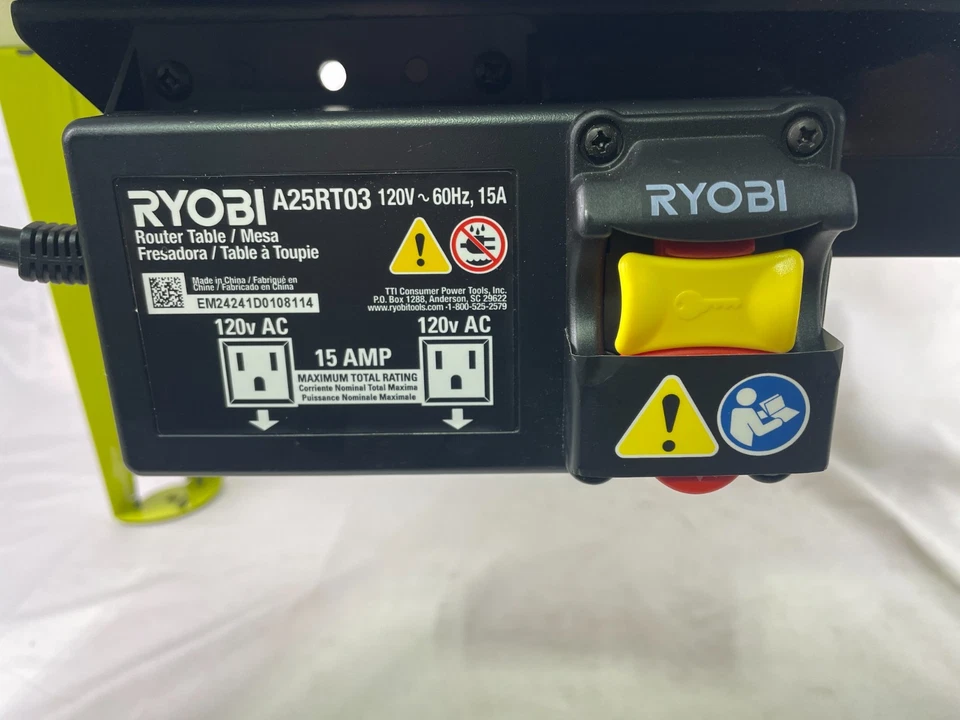 Mesa Router Universal Ryobi A25RT03 60Hz,15A Sierra Verde Herramienta de Trabajo Madera Foto 2 de 3