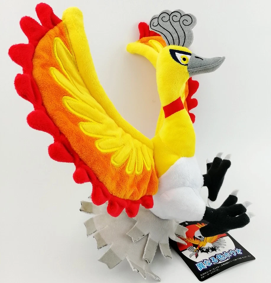 Anime XY Shiny Ho-Oh Phoenix 25cm Plush Toy Switch Game Stuffed Animal Pet Doll - Image 4 of 4
