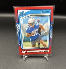 2024 Donruss NFL Rated Rookie Press Proof Red Sione Vaki #332 Detroit Lions