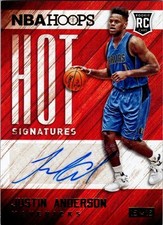 Justin Anderson 2015-16 Panini NBA Hoops #HS-JA Rookie Card Hot Signatures Auto