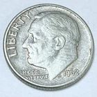 1962 D ROOSEVELT SILVER DIME - 90% SILVER - CIRCULATED COIN #5096