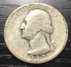 1932-D Washington Silver Quarter, G. Good Detail! Strong Date & MM!  STC! J96