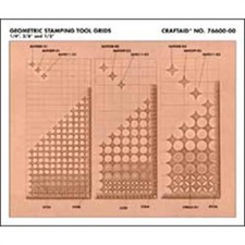 Craftaid Plastic Geometric Grid Template 76600-00 by Tandy Leather