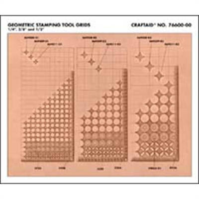 Craftaid Plastic Geometric Grid Template 76600-00 by Tandy Leather 