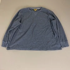 The Foundry Supply Co. Sweater Men's 3XL Blue - Gray Pullover Long Sleeve