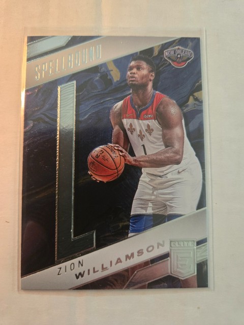 Zion Williamson 2021-22 Panini Donruss Elite Spellbound "L" #30 Pelicans