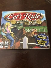 Let’s Ride PC CD Rom Corral Club Horse Barrel Racing Western Riding Experience