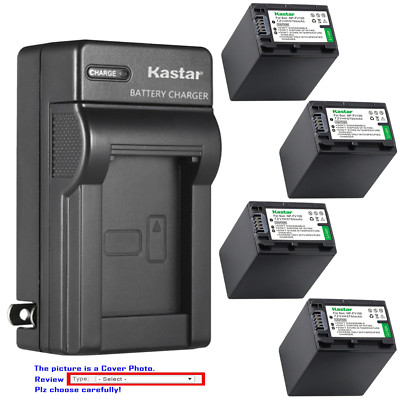 Kastar Battery Wall Charger for Sony NP-FH100 & Sony HDR-SR45 HDR-SR47 HDR-SR5