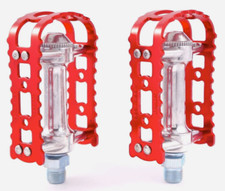 MKS BM-7 Alloy Anodized Pedals 9/16" For Old School BMX Red
