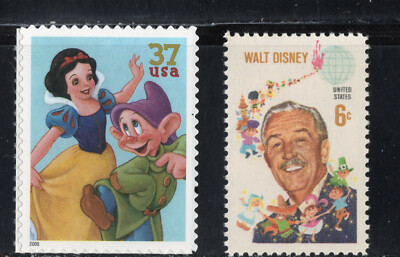 SNOW WHITE DOPEY * WALT DISNEY * US POSTAGE STAMPS MINT
