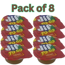 Jif To Go Creamy Peanut Butter Portable Snack Cups 8 Individual Servings, 1.5oz