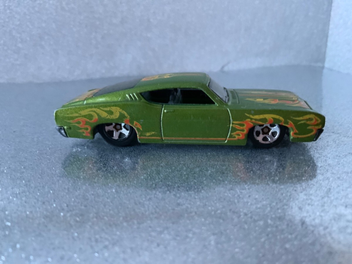 Hot Wheels Ford Torino Talladega Green w/Flames Malaysia N3191 | eBay