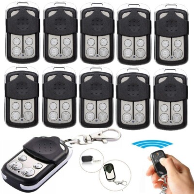 10PCS Universal 4 Tasten Tor Garage 433MHZ Rolling Code Türöffner Fernbedienung