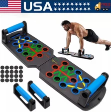 28 in 1 Push Up Rack Board System Fitness Workout Train Home Gym Exercise Stands