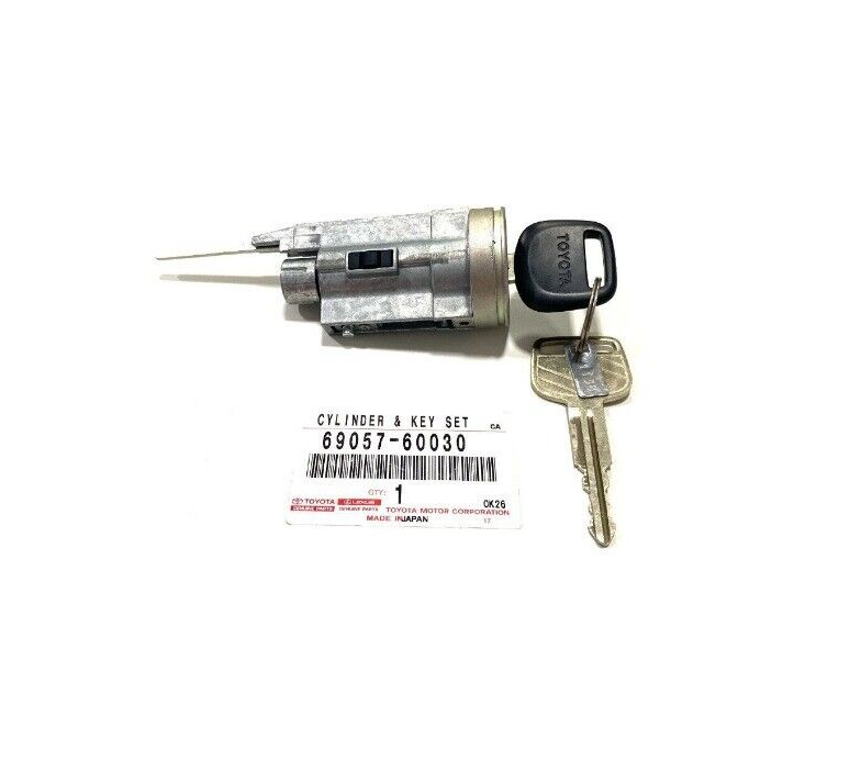 TOYOTA GENUINE Ignition Switch Cylinder Key Lock Set 69057 - 60030